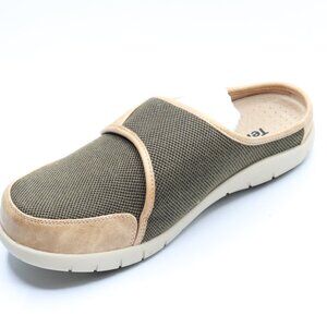 TemHot Men's Diabetic Slippers, Extra Wide with Adjustable Strap,  8